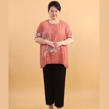 服饰内衣>女装>中老年女装>lksx>lksx胖太太加肥加大品牌服装母节中