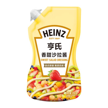 亨氏heinz沙拉酱香甜沙拉酱蔬菜水果沙拉寿司酱200g卡夫亨氏出品