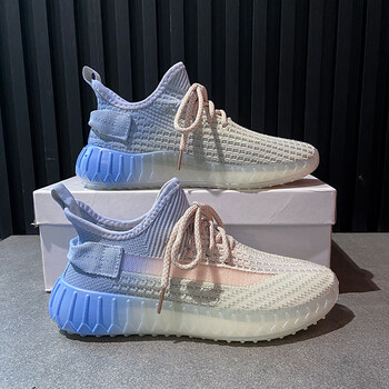 鞋女夏季专用鞋女减震轻便健身房运动鞋中考体育考试跑步椰子 灰蓝 35