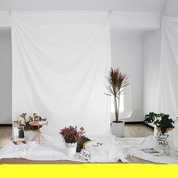 ins风白色拍照挂墙背景布 卷边处理不脱线 北欧冷淡风 c款 长3米 宽2.