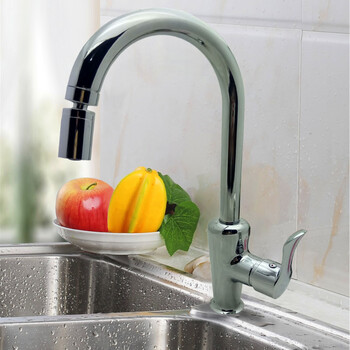 纳丽雅 南安水暖世界杯水龙头 360度旋转嘴黄铜冷热厨房菜盆龙头抖音