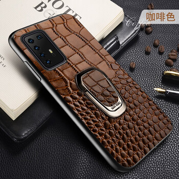 阿西迪巴华为p40pro手机壳鳄鱼纹真皮保护套5g版全包防摔轻薄透气后盖