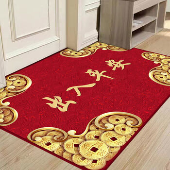 脚踏垫门口地垫门垫脚垫门口进户门地垫红色喜庆地垫出入平安门垫入户