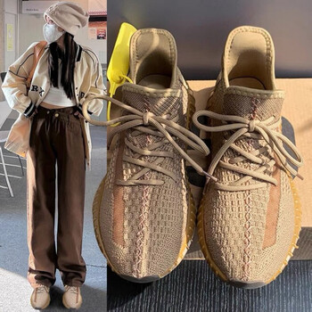 椰子鞋女明椰子女鞋350夏季透气2022年新款学生百搭男女运动休闲鞋子