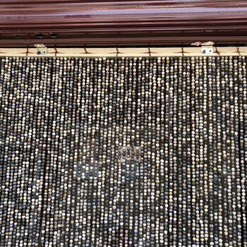 夏季草珠门帘草珠门帘防蚊草珠子门帘防蚊草珠帘子金属门框顶装图无需