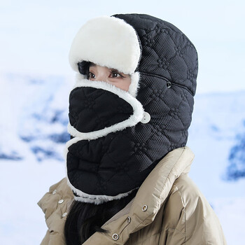 雷锋帽女冬季防寒保暖韩版可爱加厚防风骑车帽户外出行东北棉帽子