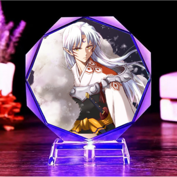 犬夜叉周边犬夜叉周边杀生丸弥勒桔梗戈薇发光水晶摆件模型同学朋友