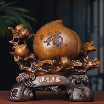寿桃摆件祝寿吉祥礼物送老人长辈爷爷奶奶60 70 80岁生日大寿礼品