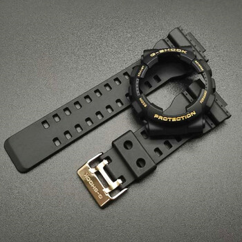 【官方品质】卡西欧g-shock表带原装gd-100gbg-shock黑金表带ga-110gb