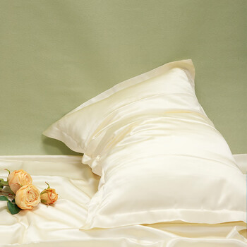 水星冰丝枕套一对2只装夏天提花成人100桑蚕丝单人枕头套25姆米重磅双