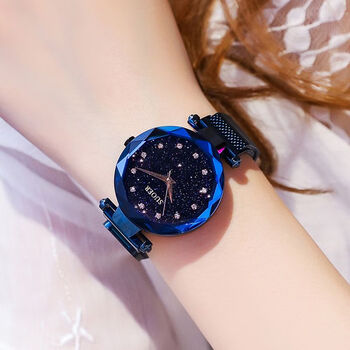 索尔星空手表女士时尚潮流防水同款抖音网红2018新款韩版简约女表学生