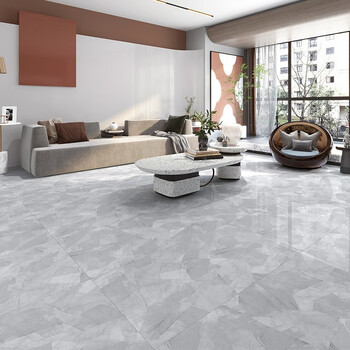 东鹏瓷砖几何灰600x1200客厅全抛釉瓷砖地板砖简约现代大规格岩板电视