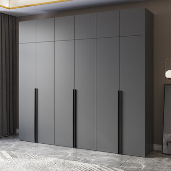 bm 衣柜卧室木质衣柜现代简约轻奢家用高光柜子整体定制平开门主卧