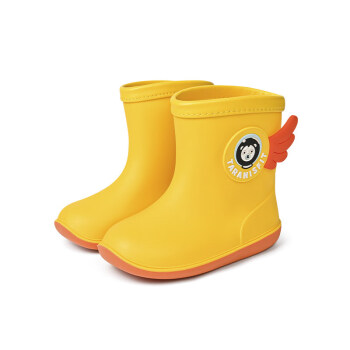儿童高筒雨靴 泰兰尼斯fit儿童男童宝宝防滑雨靴女童学生小童幼儿水鞋