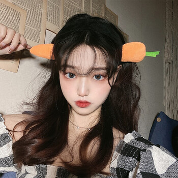 网红胡萝卜穿头发箍女可爱搞怪个性创意头箍自拍咸鱼卖萌神器头饰萝卜