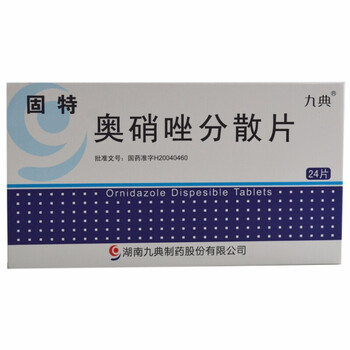固特奥硝唑分散片025g24片盒