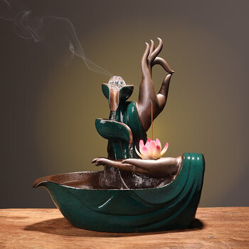 器摆件风水招财摆件家居饰品佛手客厅装饰摆件乔迁礼品佛手莲心小号