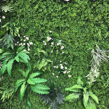 室外仿真塑料花卉绿色植物绿植墙装饰草皮室内背景花墙面壁挂假草坪墙