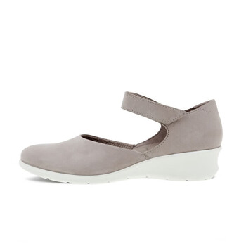 ecco爱步女鞋2023年新款经典坡跟圆头舒适时尚通勤风玛丽珍皮鞋