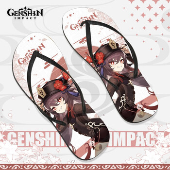 原神周边拖鞋动漫古风人字拖二次元夏天鞋子胡桃3941均码