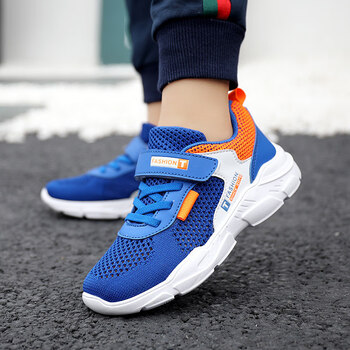 耐克5男童网鞋夏季儿童网眼运动鞋6网面透气8单网轻便十岁小学生男孩