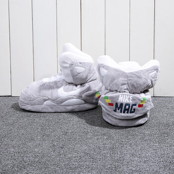 恶搞aj棉拖鞋胖鞋家居情侣椰子大棉鞋男女冬季 回到未来 36-43均码