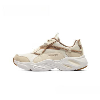 斯凯奇skechers老爹鞋男女同款轻户外休闲运动鞋子情侣熊猫鞋女款