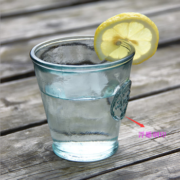 molonr西班牙 纯手工刻花 高硼硅玻璃杯水杯酒杯牛奶透明果汁冷饮杯 