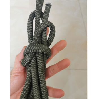格美 篷布绳子 包芯绳 尼龙编织绳 军绿色8毫米粗 100米