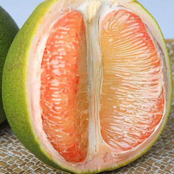 红心蜜柚翡翠柚新鲜柚子青皮红肉金柚大果应季当季水果 2个装情侣推荐