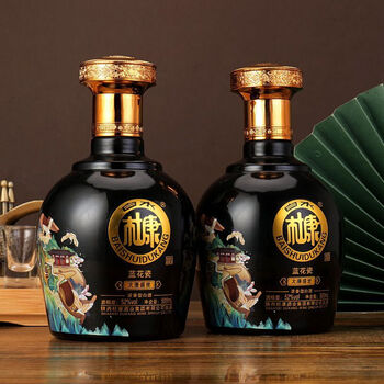 白水杜康baishuidukang中秋新品白水杜康蓝花瓷大唐盛世纯粮酿造2瓶