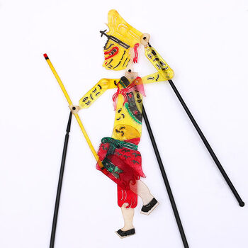 戏道具人物陕西安纪念品工艺品皮影戏手工diy幼儿园表演皮影 孙悟空