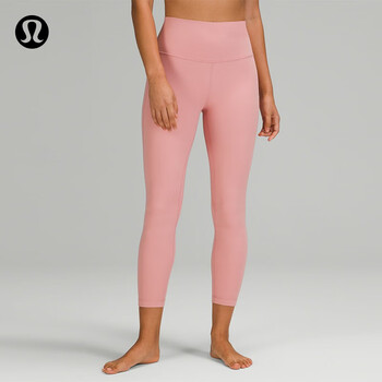 lululemon丨align64 女士运动高腰紧身裤 24" lw5cwoa 嫩粉色 m