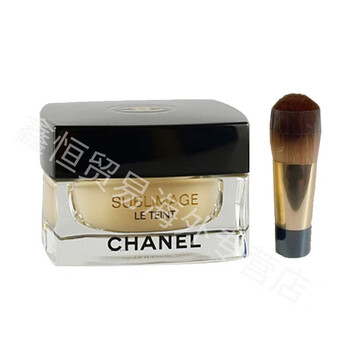 香奈儿(chanel)奢华精粹养肤带刷子金砖粉底液 br12粉霜 粉一白