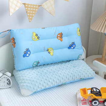 婴儿枕头可拆儿童可水洗小枕头纯棉1-2-3-6岁宝宝定型安抚豆豆枕 小