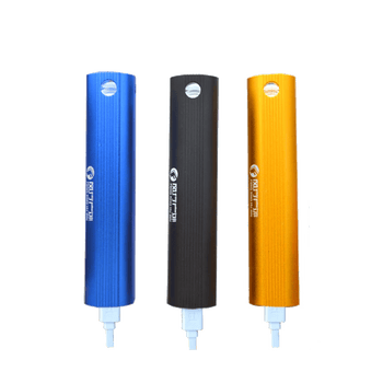 多功能q5强光手电筒手机充电宝二合一usb迷你远射 蓝色标准 usb线