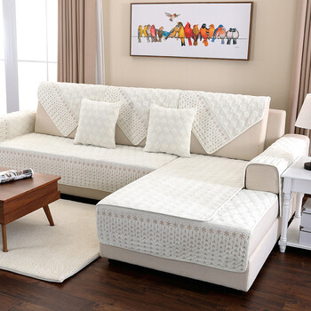 新品【京东精选】 新款沙发垫秋冬冬季毛绒沙发垫现代简约防滑布艺