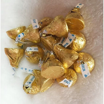 好时之吻好时巧克力kiss之吻纸条水滴形散装结婚喜糖好时牛奶100g20个