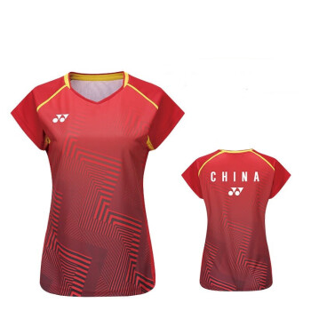 YONEX尤尼克斯运动T恤 羽毛球T恤运动服 20788女款红色 L