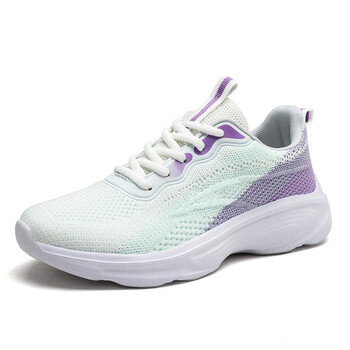 jazz)春秋新款中学生透气网面休闲鞋女士运动鞋子时尚软底户外旅游鞋