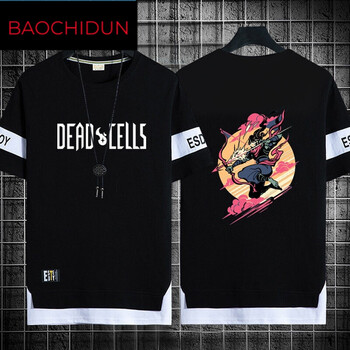 堡驰顿死亡细胞周边游戏deadcells男休闲青少年短袖t恤棉圆领衣服黑色