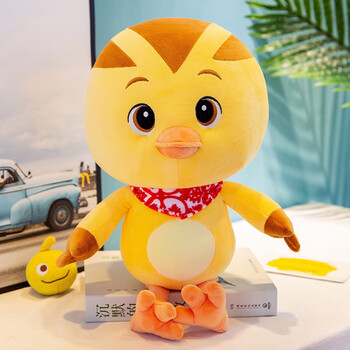 悦昭泽通萌鸡小队毛绒玩具可爱小鸡公仔朵朵麦琪布娃娃儿童玩偶生日