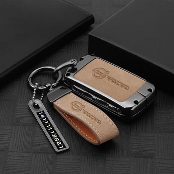 皇逐汽车钥匙套适用沃尔沃xc60新s90s60皮xc90包xc40扣v60l壳男女