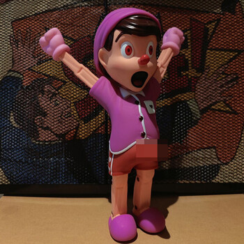 mandkaws匹诺曹公仔限量模型玩偶玩具潮流周边originalfake粉红色28cm