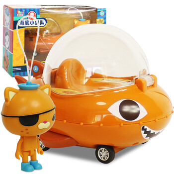 不舍天真贝芬乐玩具巴克队长灯笼鱼艇玩具车回力车回力车虎鲨艇呱唧