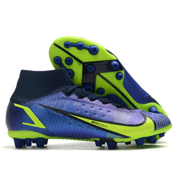 巴卡鱼(bakayu)刺客14代半高帮全水针织ag足球鞋superfly:8:pro:ag短