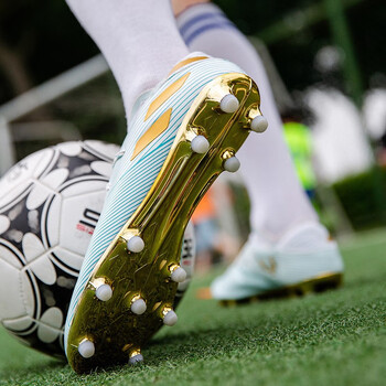 文颇wenpo足球新款鸳鸯足球鞋男学生ag碎钉tf儿童草地长钉足球鞋3275