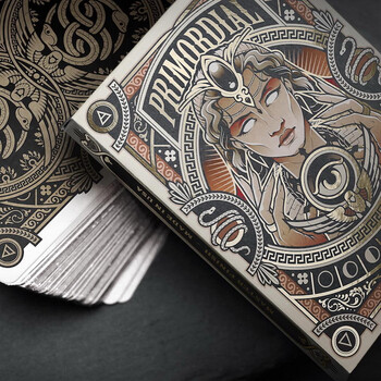 创意收藏扑克牌primordial原始神灵花切时尚潮流卡牌米色金箔标准版