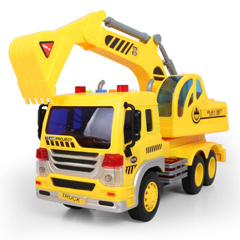 会讲故事的工程车2音乐3小型4挖掘机5挖土车儿童玩具车1-6岁宝宝 音乐