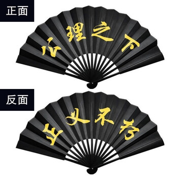 酷小智原耽扇子校园原耽语录女孩折扇定制写字高考伪装学渣考神附体